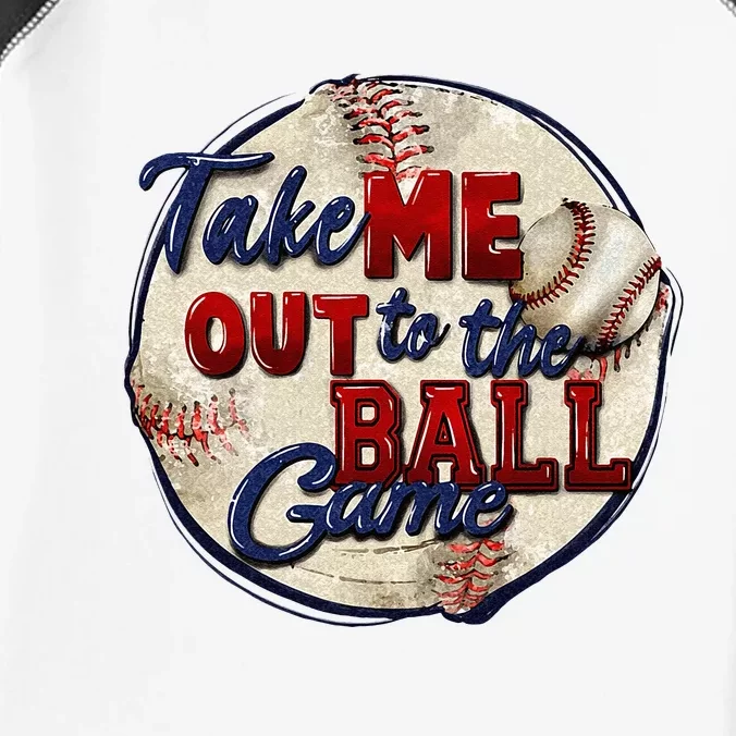 Take Me Out To The Ball Game Baseball Game Day Sport Infant Baby Jersey Bodysuit