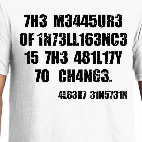 The Measure Of Intelligence Is The Ability To Change Pajama Set