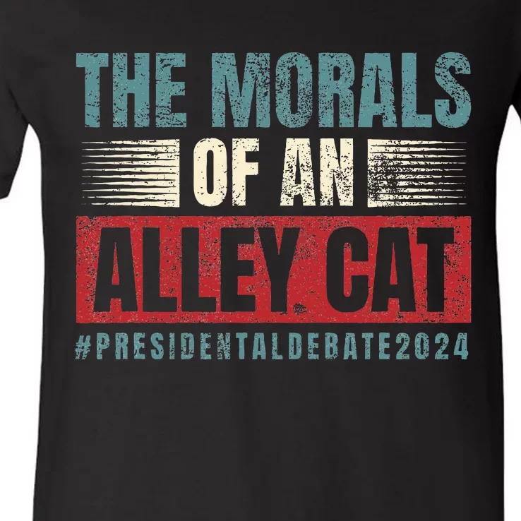 The Morals Of An Alley Cat V-Neck T-Shirt