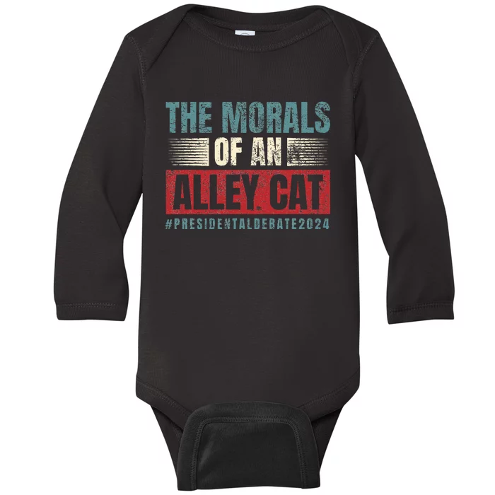 The Morals Of An Alley Cat Baby Long Sleeve Bodysuit