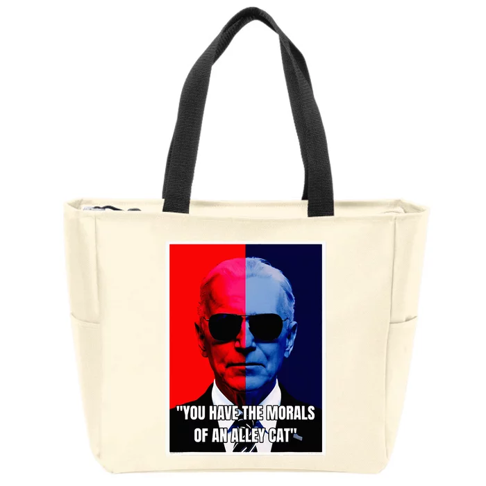 The Morals Of An Alley Cat Zip Tote Bag