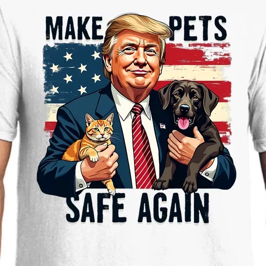 Trump Make Pets Safe Again Funny Save Our Pets Vote Trump Pajama Set