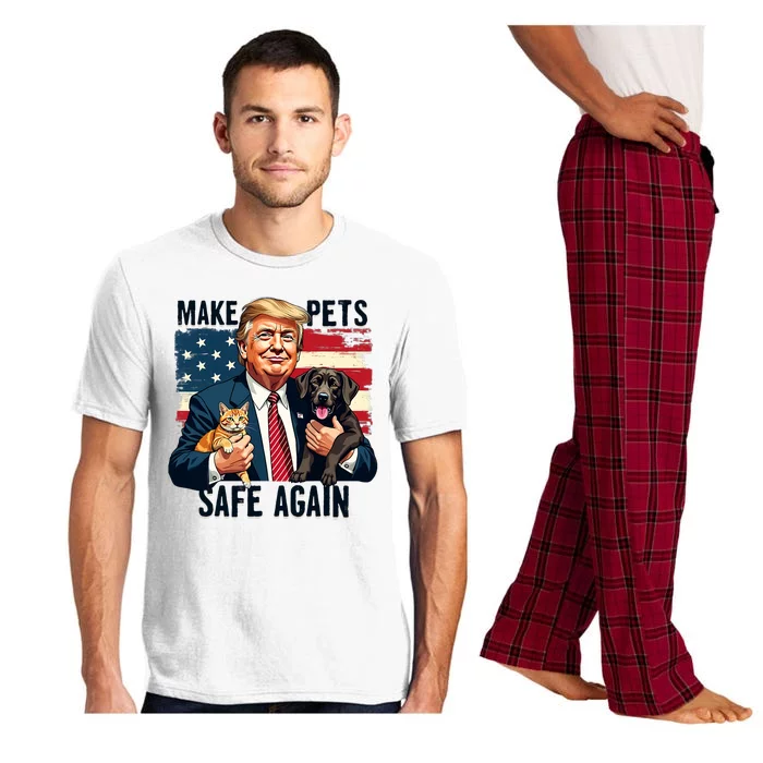 Trump Make Pets Safe Again Funny Save Our Pets Vote Trump Pajama Set