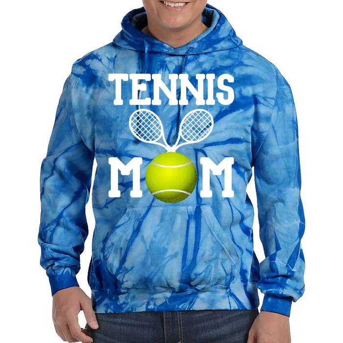 Tennis Mom Proud Mama Gift Tie Dye Hoodie