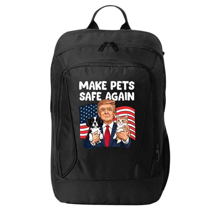 Trump Make Pets Safe Again Funny Save Our Pets Vote Trump City Backpack