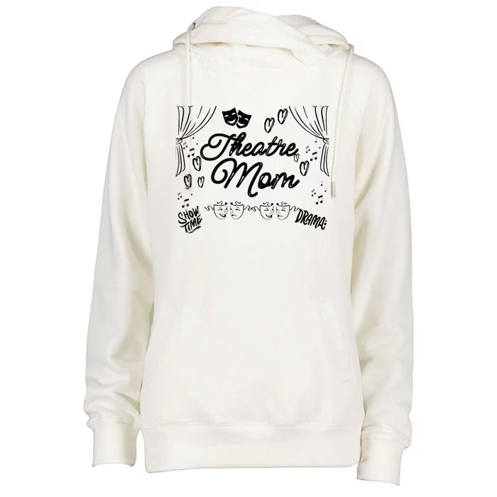 Theatre Mom Performing Arts Womens Funnel Neck Pullover Hood