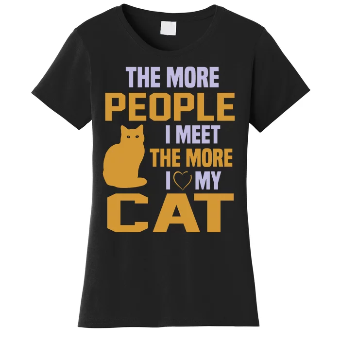 The more i see of men the more sale i love my cat shirt