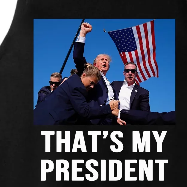 ThatS My President Trump 2024 Ladies Tri-Blend Wicking Tank