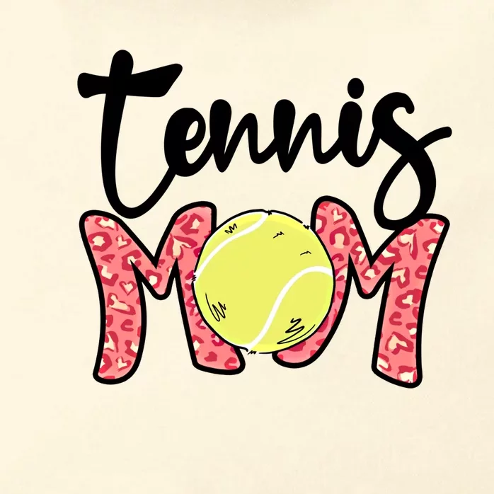 Tennis Mom Pink Leopard Tennis Mama Mothers Day Tennis Mom Gift Zip Tote Bag