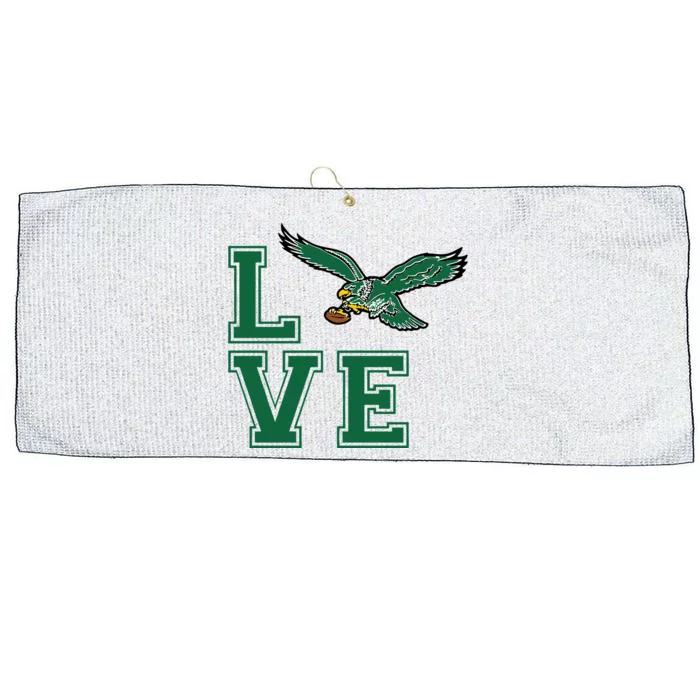 Team Mascot Philadelphia Football Champion Large Microfiber Waffle Golf Towel