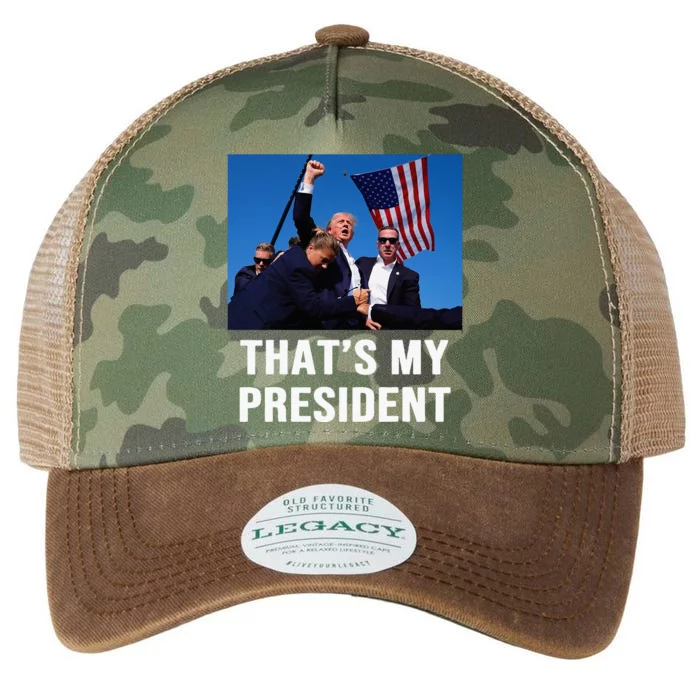 ThatS My President Trump 2024 Legacy Tie Dye Trucker Hat