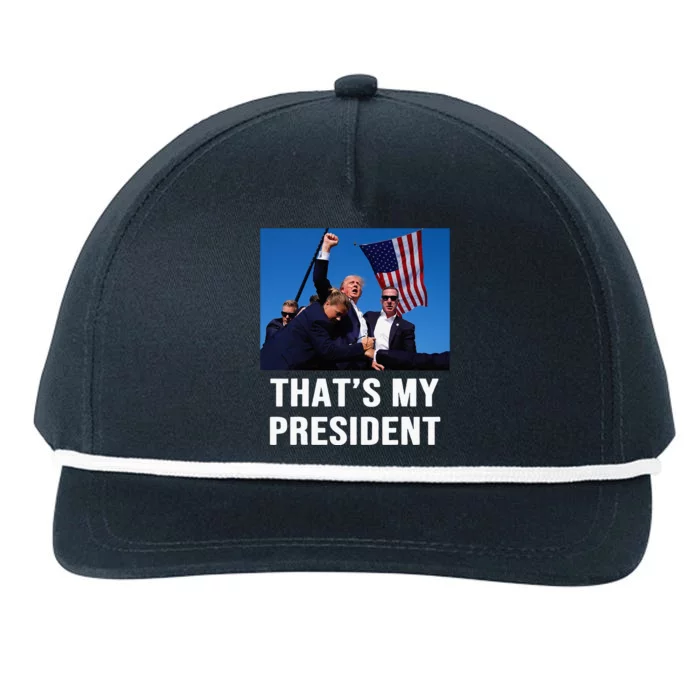 ThatS My President Trump 2024 Snapback Five-Panel Rope Hat