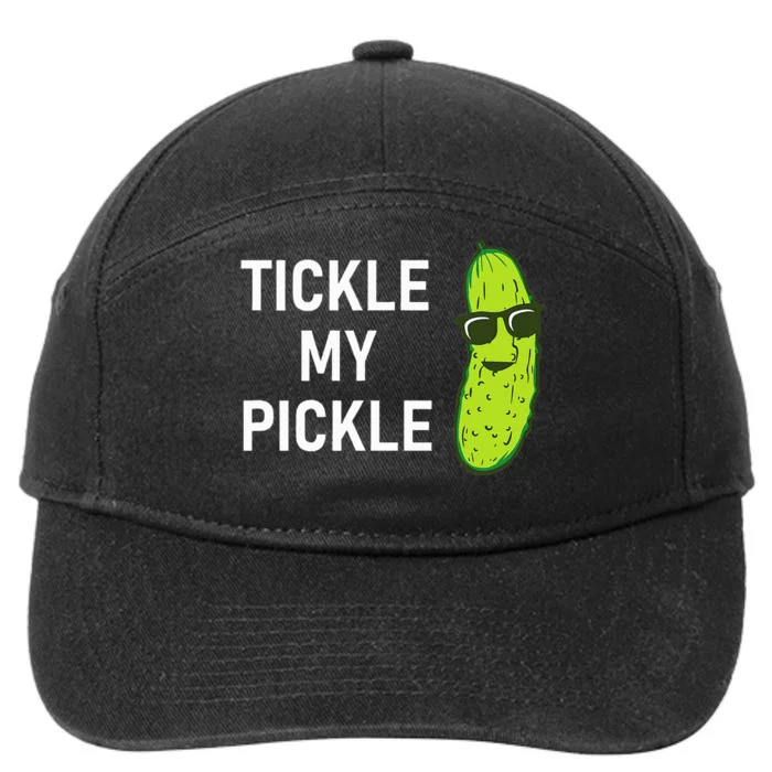 Tickle My Pickle Funny Jokes Sarcastic 7-Panel Snapback Hat