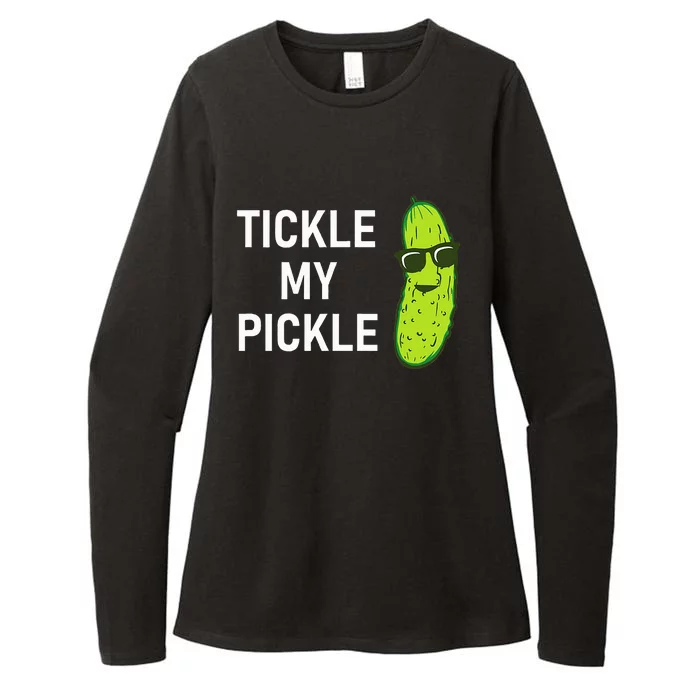 Tickle My Pickle Funny Jokes Sarcastic Womens CVC Long Sleeve Shirt