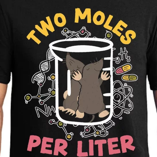 Two Moles Per Liter Science Lover Chemistry Mammal Mole Pajama Set