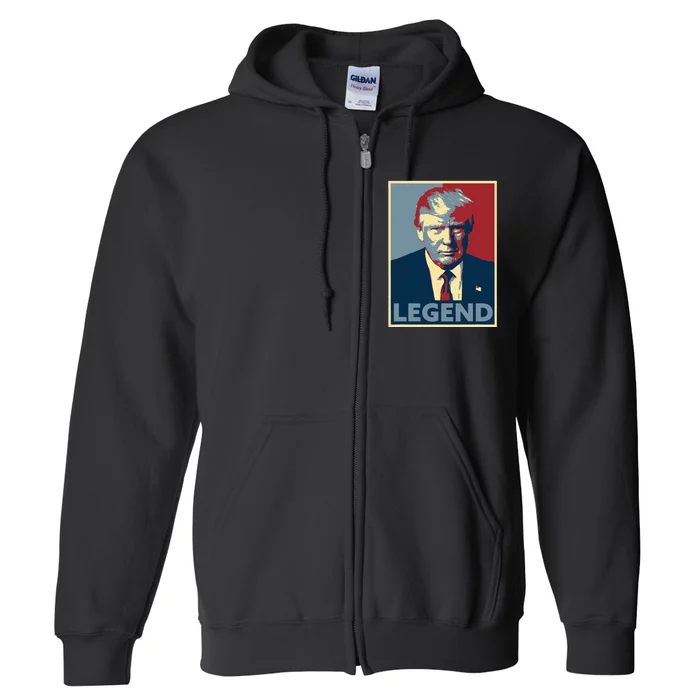 Trump Mugshot Poster The Mugshot Full Zip Hoodie