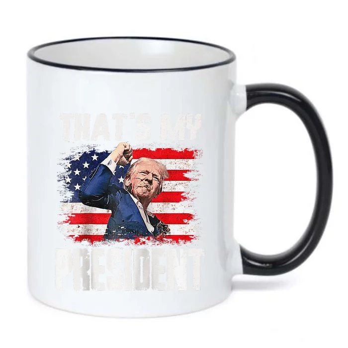 ThatS My President Raglan Black Color Changing Mug