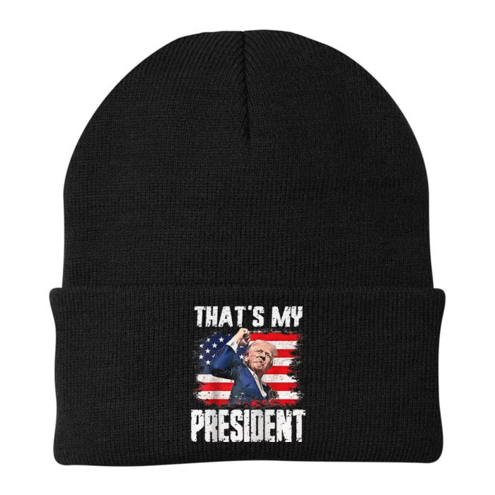 ThatS My President Raglan Knit Cap Winter Beanie