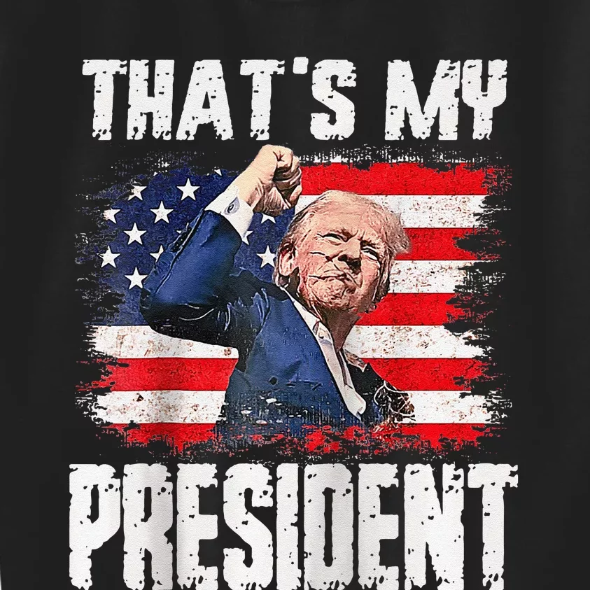 ThatS My President Raglan Kids Sweatshirt