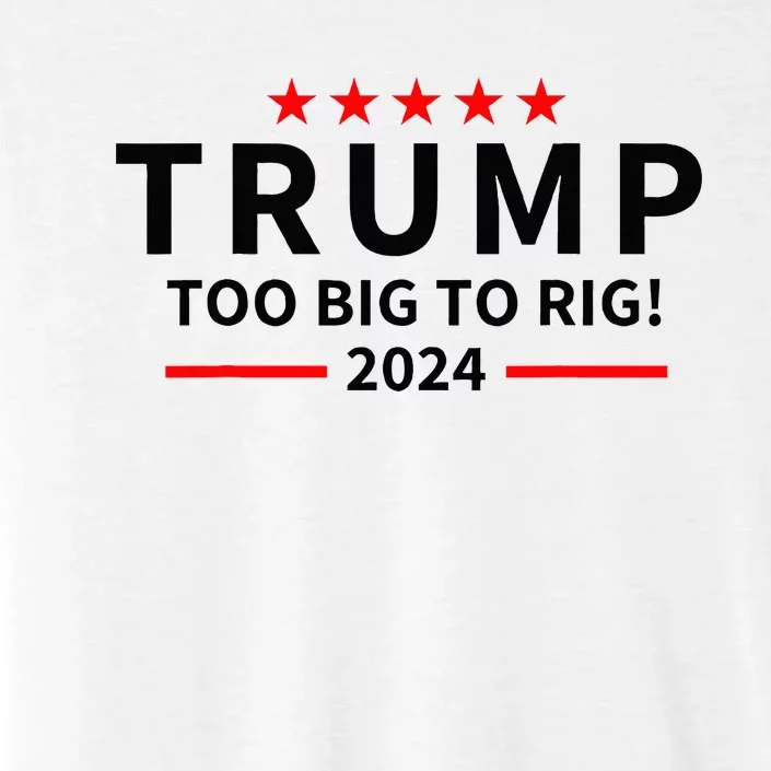 Trump Maga President Ever 2024. Maga Too Big To Rig 2024 ChromaSoft Performance T-Shirt