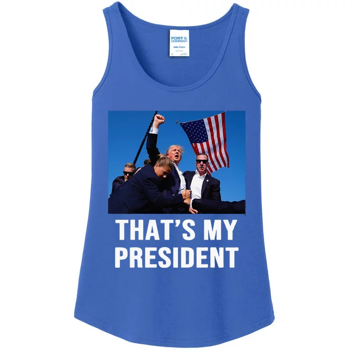 ThatS My President Trump Rally Shooter Mug Shot Trump Ladies Essential Tank