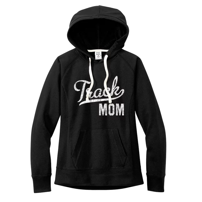 Track Mom Proud Track And Field Mom Gift Women's Fleece Hoodie