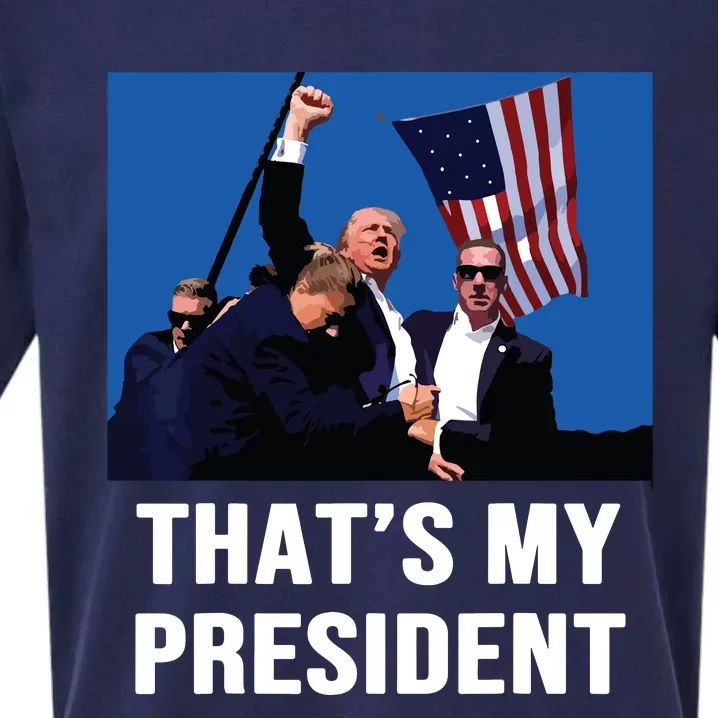 Thats My President Trump 2024 Sueded Cloud Jersey T-Shirt