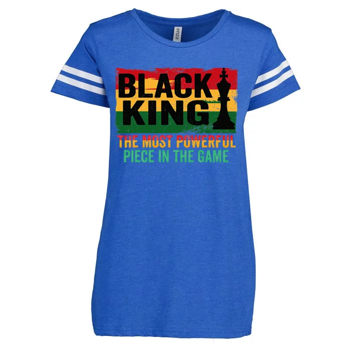 The Most Powerful Piece In The Game Black King Enza Ladies Jersey Football T-Shirt