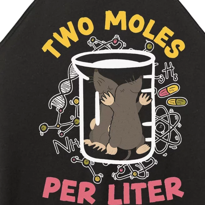 Two Moles Per Liter Science Lover Chemistry Mammal Mole Women’s Perfect Tri Rocker Tank