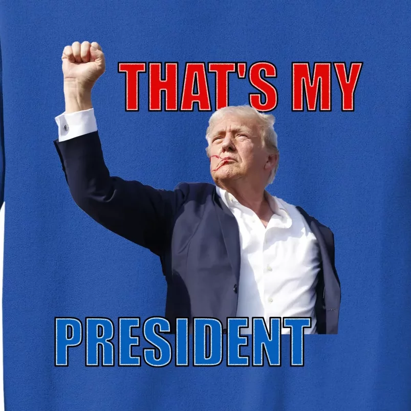 Thats My President Trump 2024 Donald Trump Survived Shooter Tall Sweatshirt