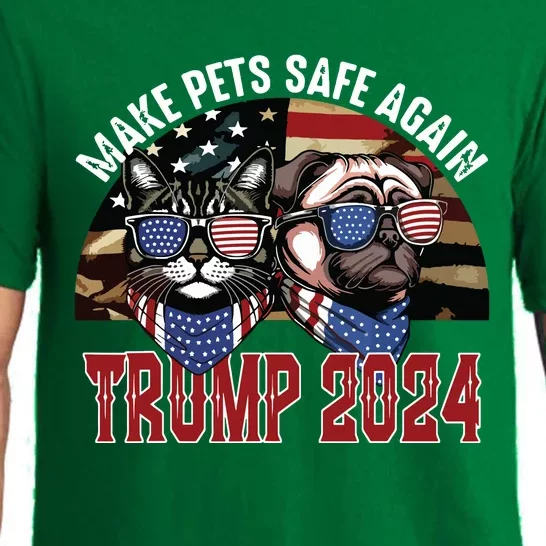 Trump Make Pets Safe Again Funny Save Our Pets Vote Trump Pajama Set