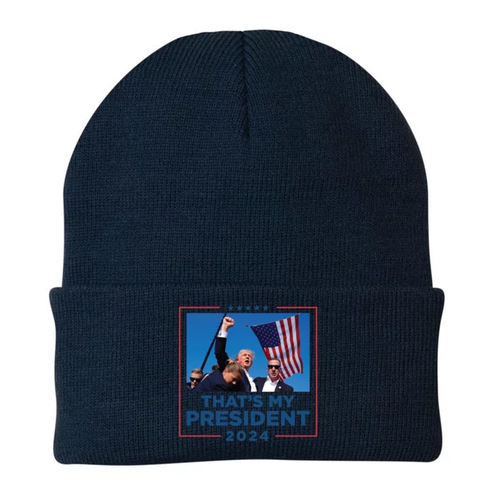 ThatS My President Presidential Rally 2024 Great Gift Knit Cap Winter Beanie