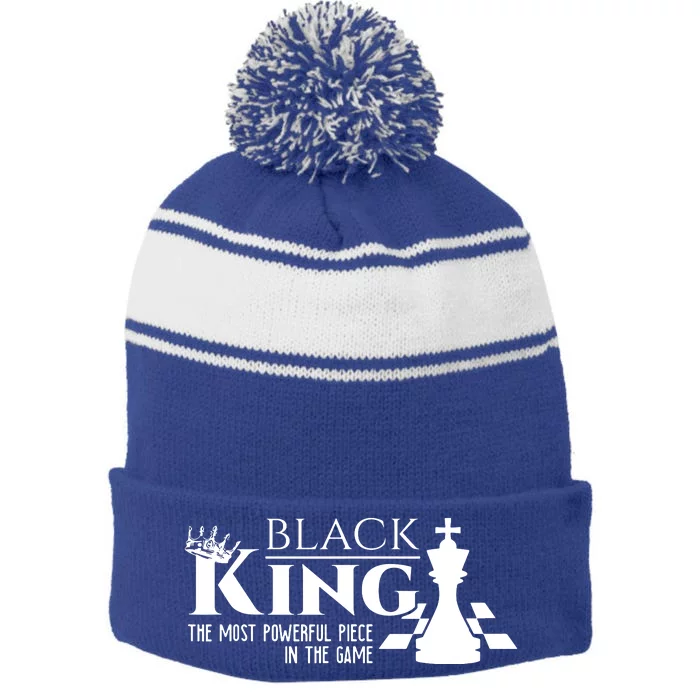 The Most Powerful Piece In The Game History Stripe Pom Pom Beanie