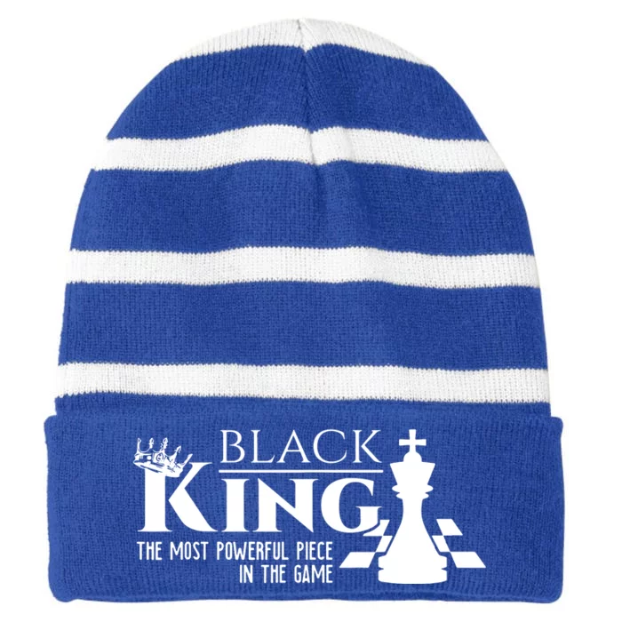 The Most Powerful Piece In The Game History Striped Beanie with Solid Band