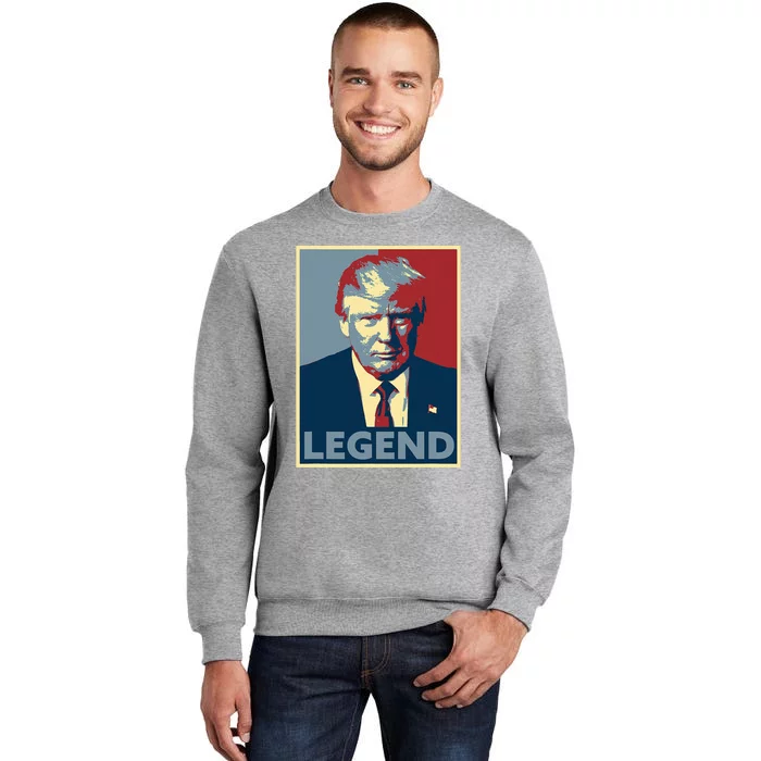 Trump Mugshot Poster The Mugshot Tall Sweatshirt