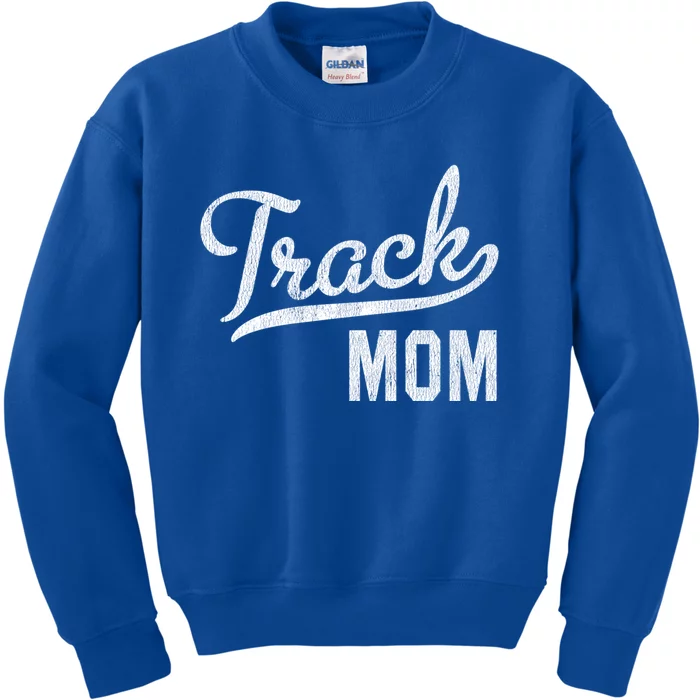 Track Mom Proud Track And Field Mom Gift Kids Sweatshirt