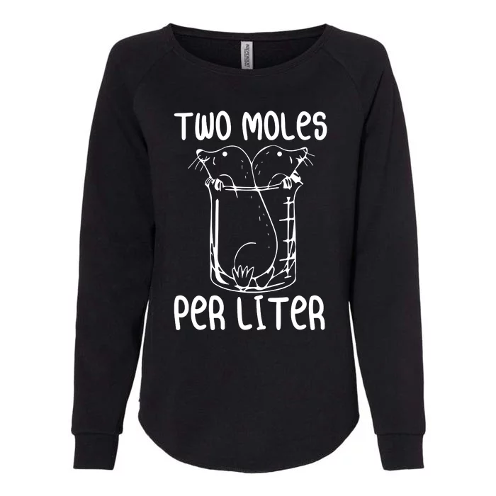 Two Moles Per Liter Womens California Wash Sweatshirt