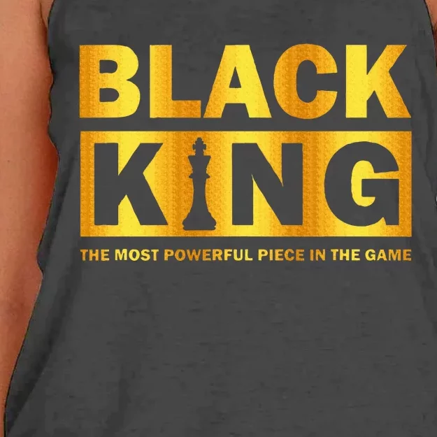 The most powerful piece in the game Black King Women's Knotted Racerback Tank