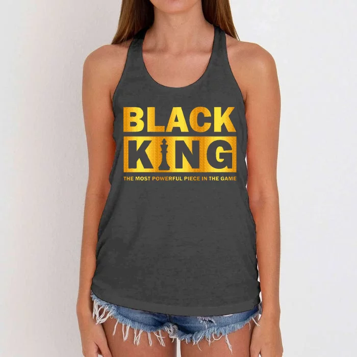 The most powerful piece in the game Black King Women's Knotted Racerback Tank