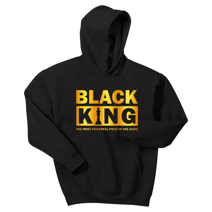 The most powerful piece in the game Black King Kids Hoodie