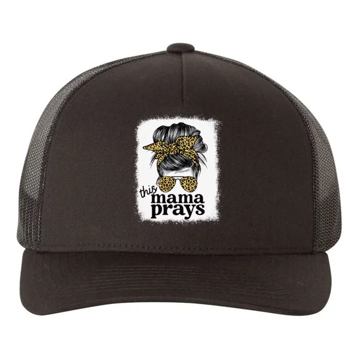 This Mama Prays Christian Mommy Faith Mother's Day Yupoong Adult 5-Panel Trucker Hat