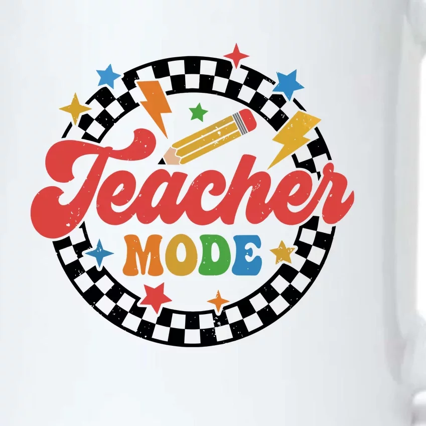 Teacher Mode Retro Vibe Back To School Teacher Life Black Color Changing Mug