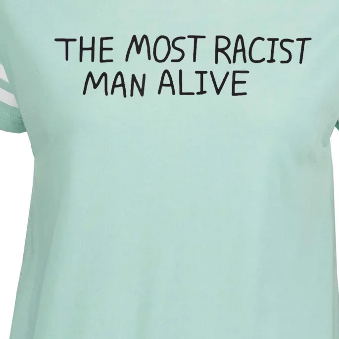 The Most Racist Man Alive Funny Gift Enza Ladies Jersey Football T-Shirt