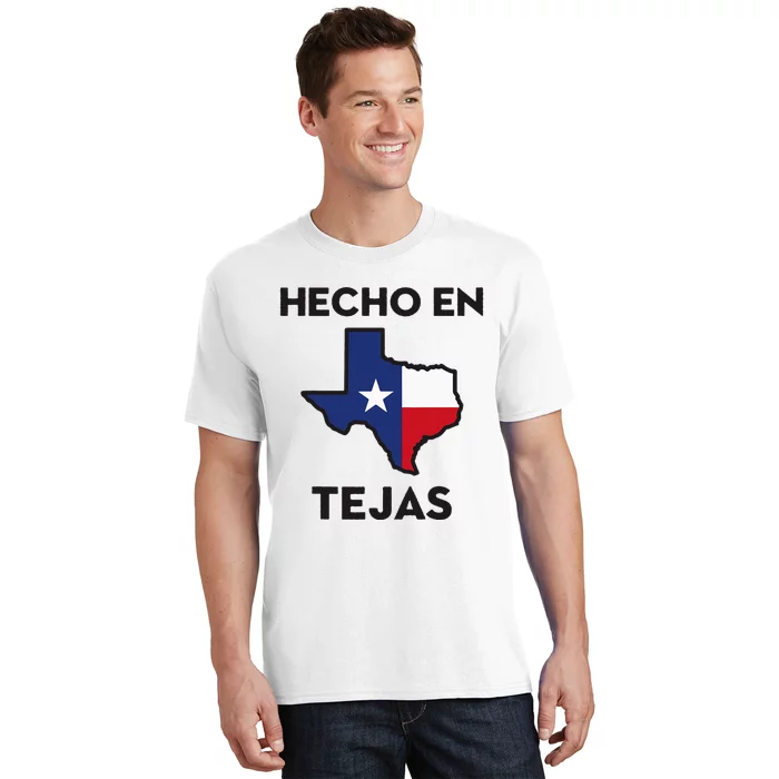 Texan Mexican Roots Hecho En Tejas Mexico Texas American T-Shirt