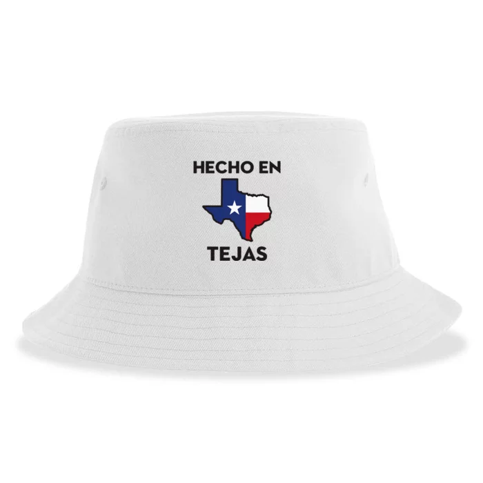 Texan Mexican Roots Hecho En Tejas Mexico Texas American Sustainable Bucket Hat