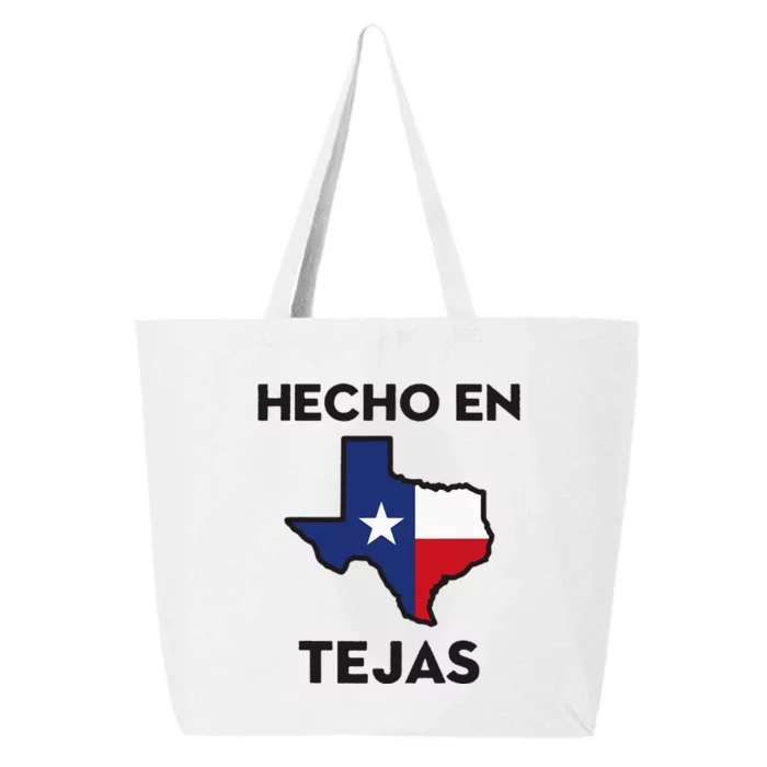 Texan Mexican Roots Hecho En Tejas Mexico Texas American 25L Jumbo Tote