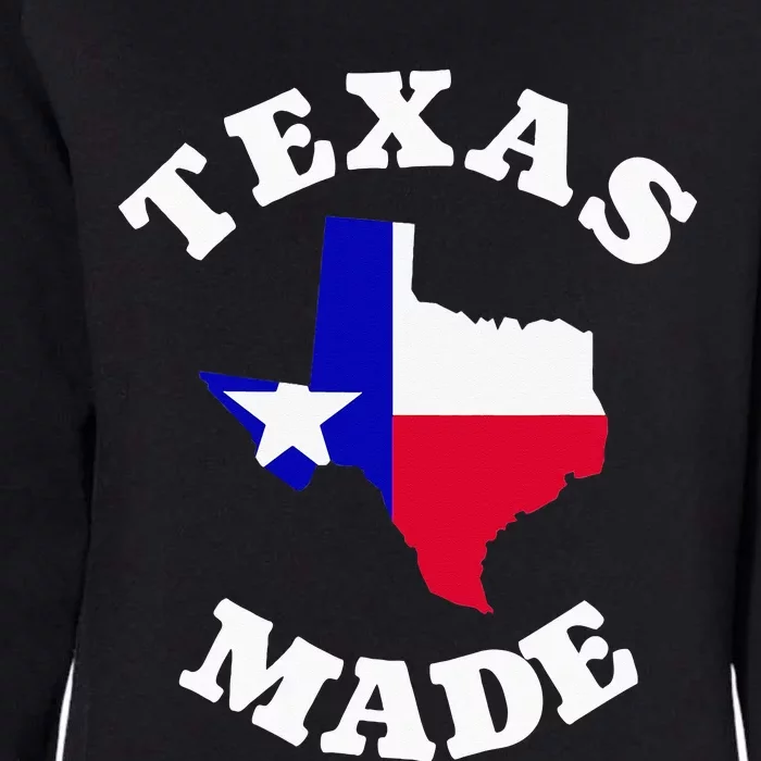 Texas Made Red White And Blue Texas Flag Texas State Pride Womens California Wash Sweatshirt