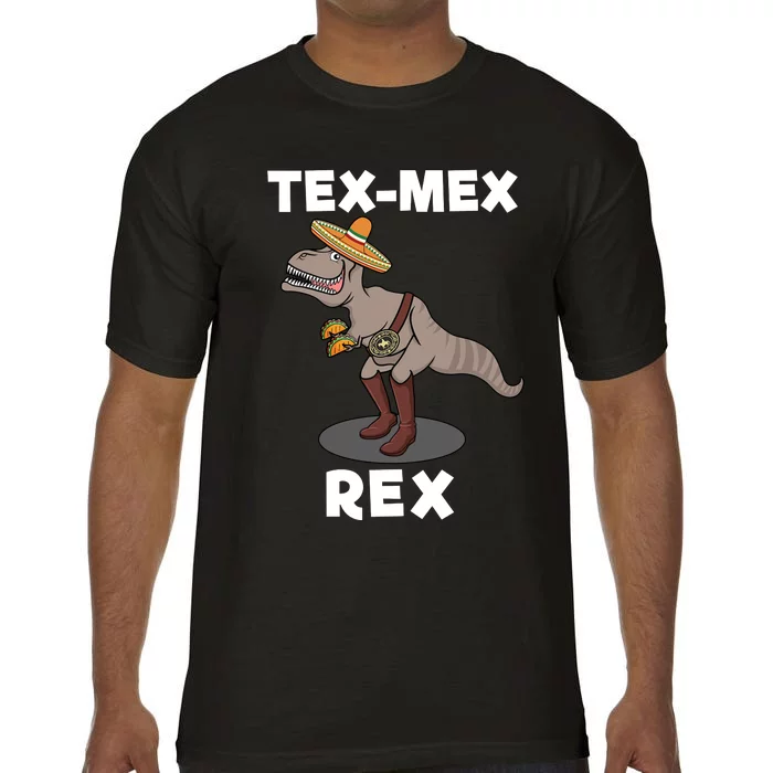 Tex Mex Rex Texas Mexican Cowboy Tyrannosaurus Dinosaur Comfort Colors T-Shirt