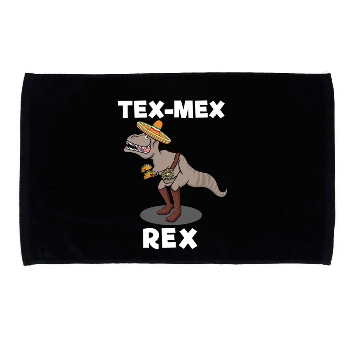 Tex Mex Rex Texas Mexican Cowboy Tyrannosaurus Dinosaur Microfiber Hand Towel