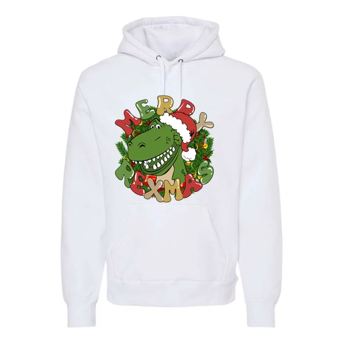 Toy Merry Rexmas Toy Rex Christmas Dinosaur Premium Hoodie